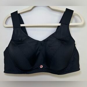 LIVI Active Lane Bryant Black‎ High Impact Sports Bra Full Support plus Size 44D